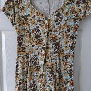 Womens Brown and Tan Suit